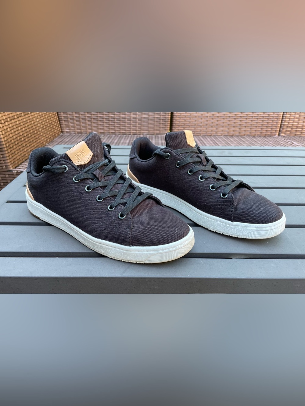 Toms Travel Lite Men's Black Canvas Low-Top Sneakers
